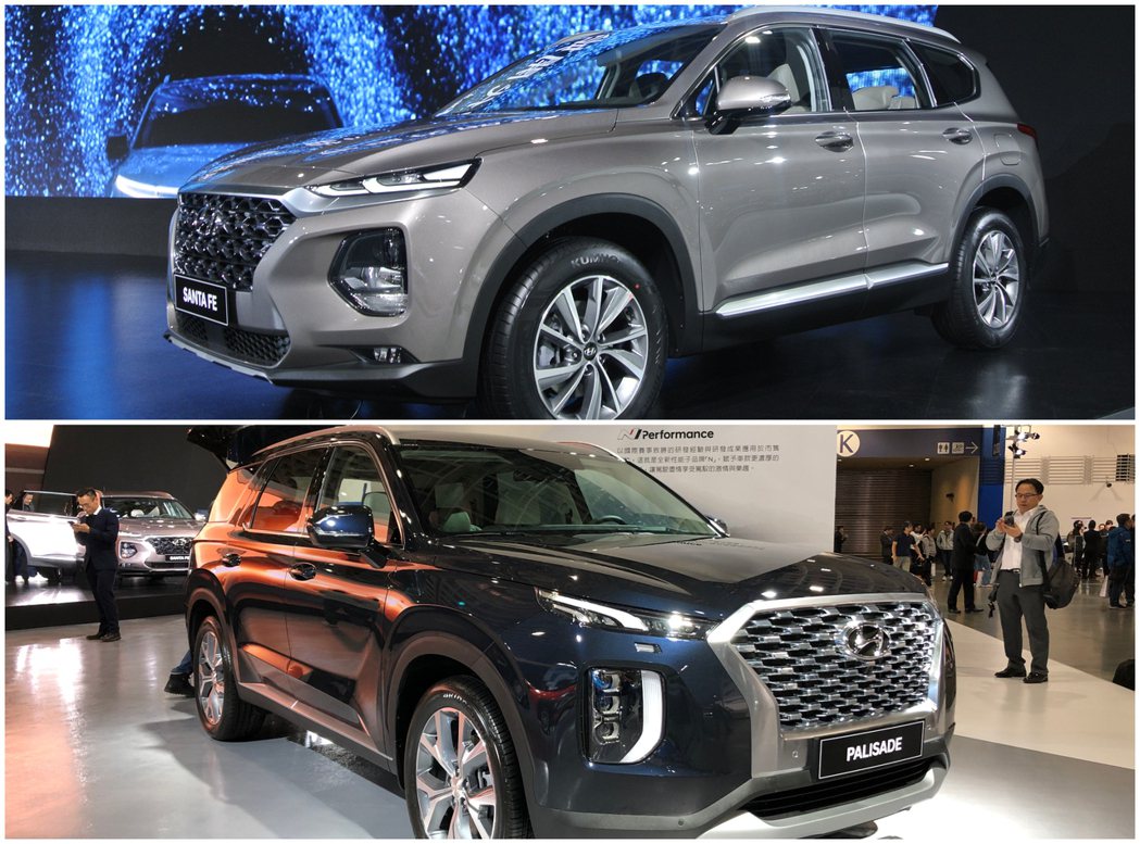 Hyundai Santa Fe與Hyundai Palisade今日正式於2020世界新車大展中亮相。 記者黃俐嘉／攝影