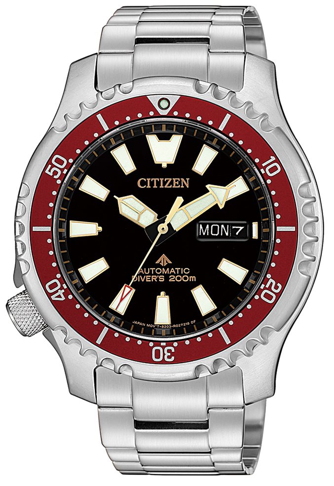 Citizen Promaster系列NY0091-83E腕表，不鏽鋼表殼、表鍊，約13,800元。圖／Citizen提供