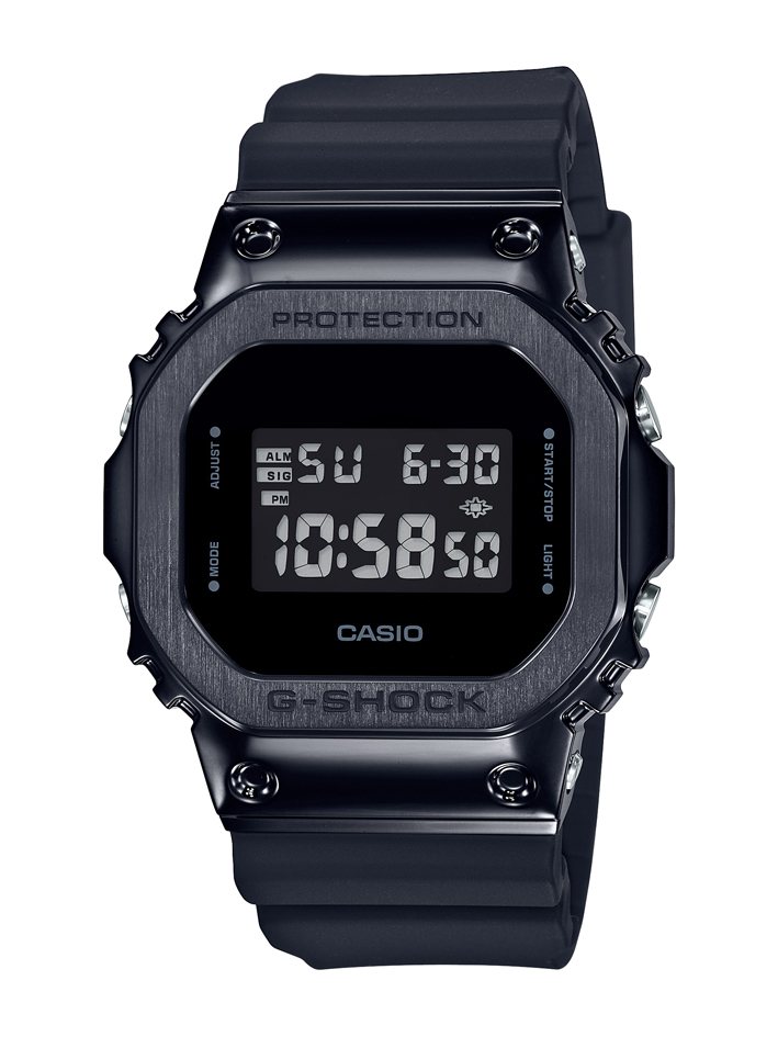 G-Shock GM-5600B-1腕表，鍍黑不鏽鋼表殼6,500元。圖／Cas...