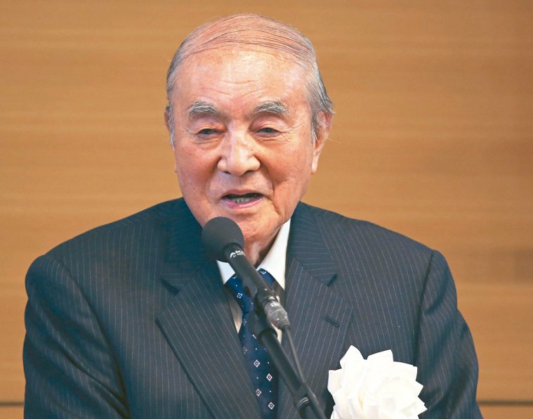 日本首相中曾根康弘是日本昭和盛世的代表人物。 （美聯社）