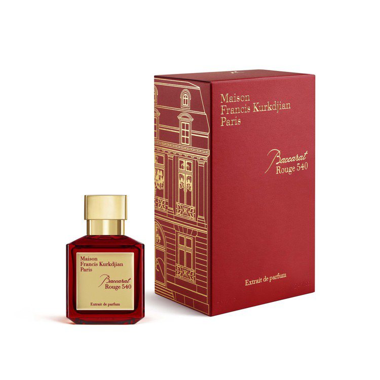 Maison Francis Kurkdjian Baccarat Rouge 540 Extrait水晶之燄香精版，70ml售價11,800元。圖／Maison Francis Kurkdjian提供