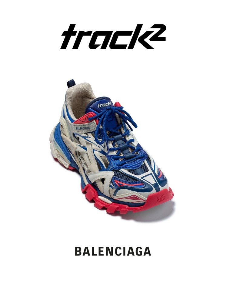 Track鞋款則是結合登山、跑步需求的高性能球鞋，每次進貨幾乎完售的狀況也常發生，周杰倫當初在這雙鞋首推之時也搶先穿上。圖／BALENCIAGA提供