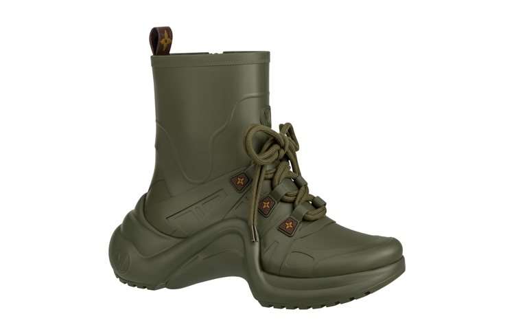 Rain系列LV Archlight軍綠色sneaker boots，售價31,300元。圖／LV提供