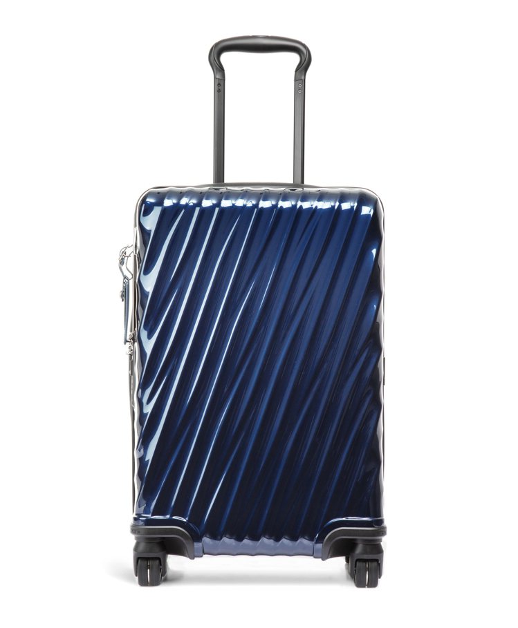 TUMI藍色20吋19Degree PC行李箱24,800元。圖／TUMI提供