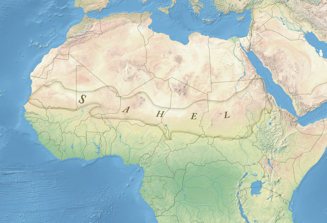 薩赫爾地區位於西非，含括從大西洋沿岸的塞內加爾、茅利塔尼亞出發，延伸至馬利、布吉...
