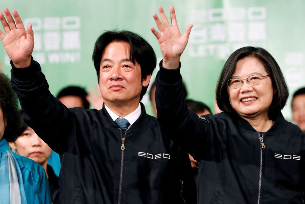 台灣2020大選吸引全球關注，最終蔡英文總統成功高票連任。 圖／路透社