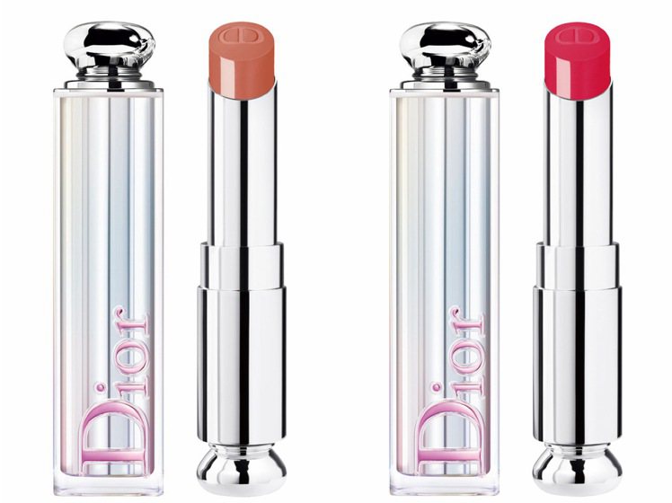 迪奧癮誘超模巨星唇膏 3.2g （左）#528、（右）#664／1,300元。圖／Dior提供