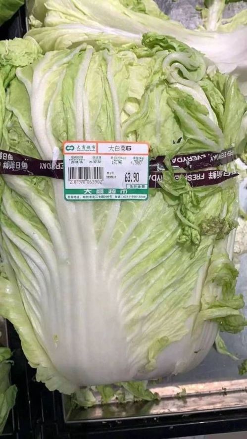 一顆大白菜要價63.9元，被網友批評為發「災難財」。（取材自央視）