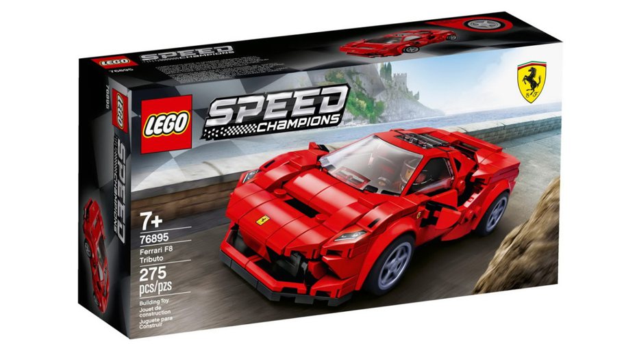 Lego Speed Champions系列推出全新Fearri F8 Tributo。 圖／Lego提供