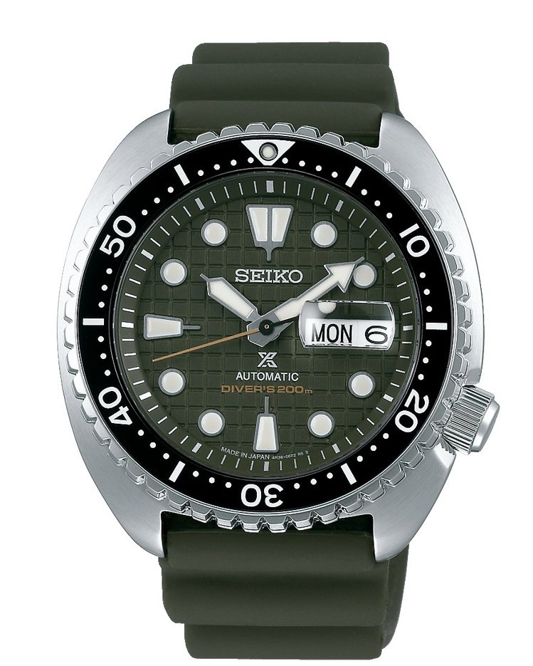 SEIKO Prospex 「King Turtle」腕表，不鏽鋼表殼搭配陶瓷表圈，約21,500元。圖／SEIKO提供