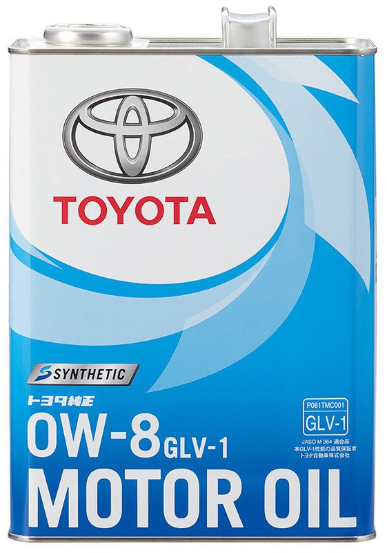 Toyota推出最低黏度機油產品「GLV-1 0W-8」。 摘自Toyota