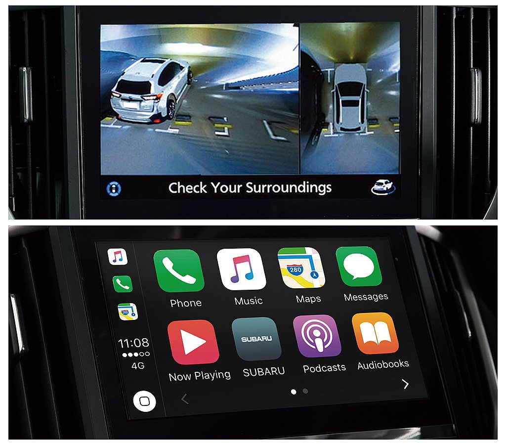 全新智慧影音系統支援手機連結Apple CarPlay與Android Auto...