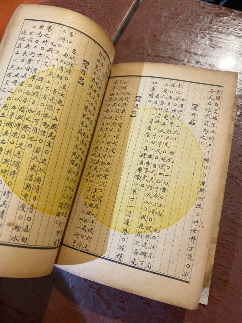 大正元年（西元1912年）日本大臣秘藏的「風流譜」。 圖／鄭維真 攝影