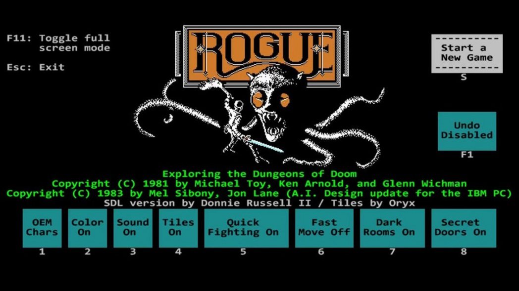 《Rogue》本質上是一個TRPG副本：一個玩家，一個地下城，一個目的；只不過D...