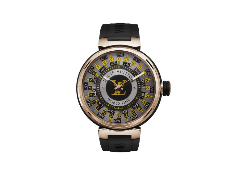 路易威登Tambour World Time Runway腕表，122萬元。圖／路易威登提供