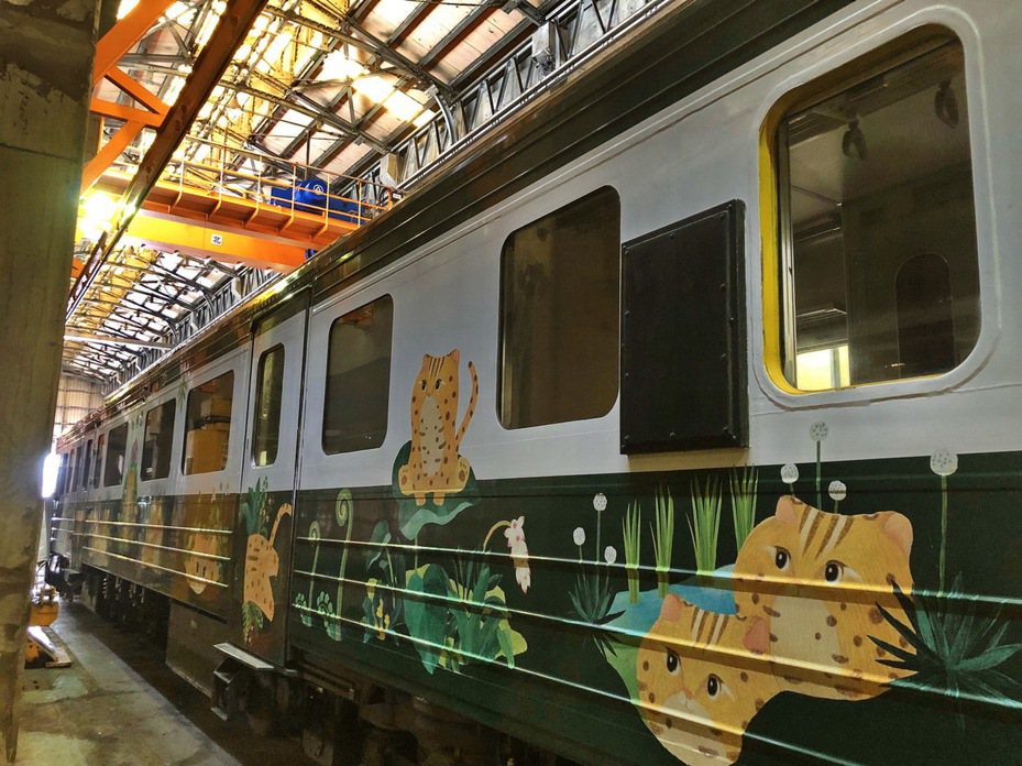 「集集石虎號」結合生態保育，列車3月20日自彰化二水站發車。圖／特生中心提供