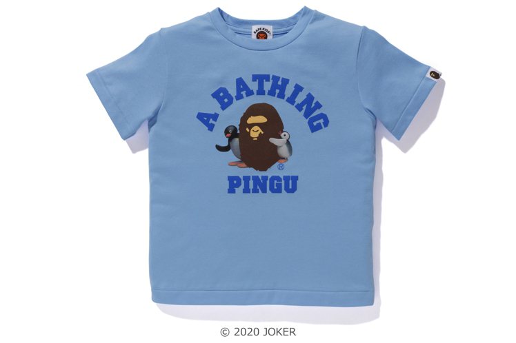 Bape與Pingu聯名系列童裝2,199元。圖／A Bathing Ape提供