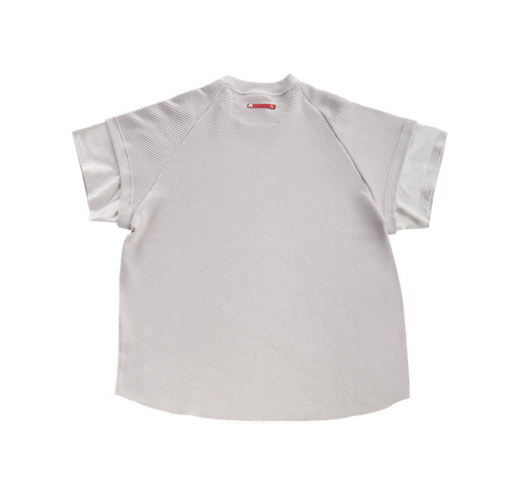 Dickies®與monkey time合作打造限定款Oversize拼接短袖T恤2,180元。圖／Dickies提供