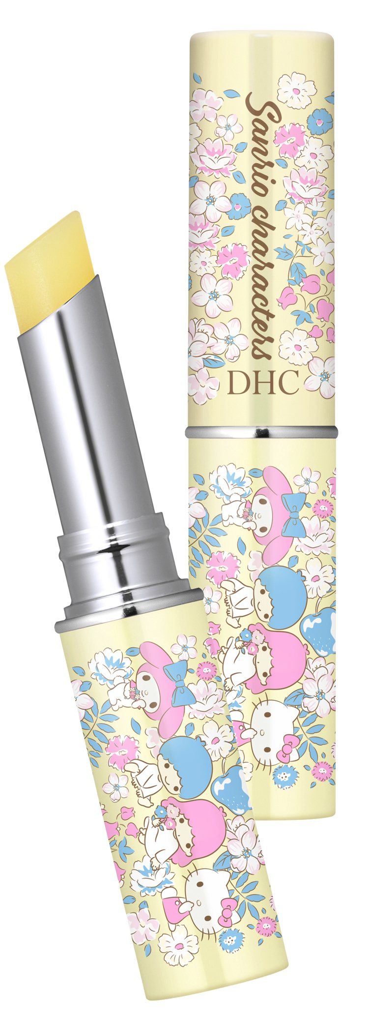 DHC 三麗鷗粉黃限定「純欖護唇膏」2條組／特價600元。圖／DHC提供