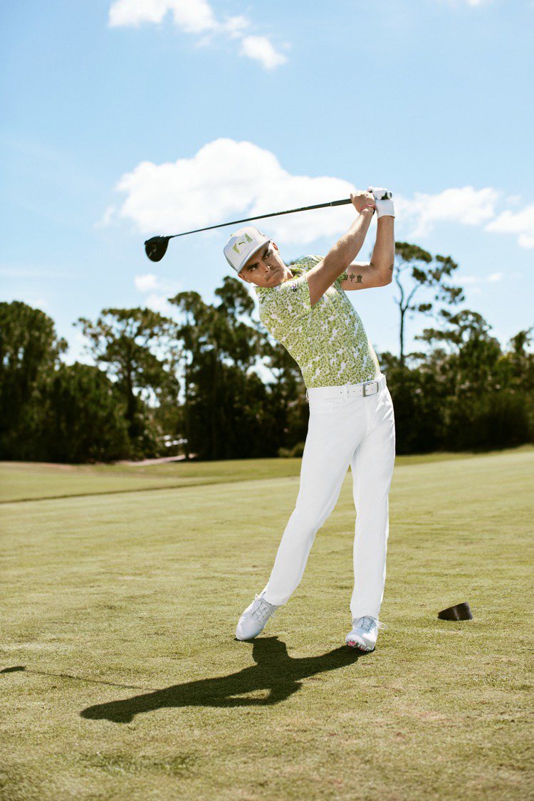 高爾夫球星Rickie Fowler演繹PUMA Golf Game That Travels系列服飾。圖／PUMA提供