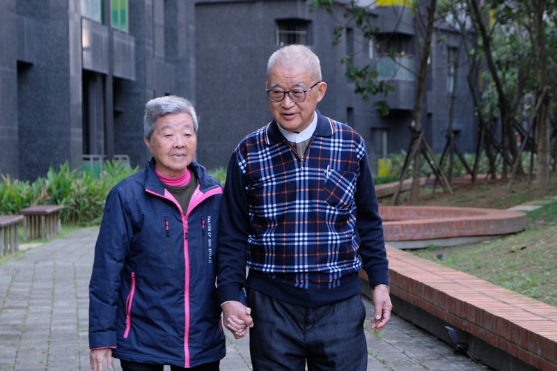 監察院前院長王建煊與妻子蘇法昭結婚57年，感情深厚。記者張曼蘋／攝影
