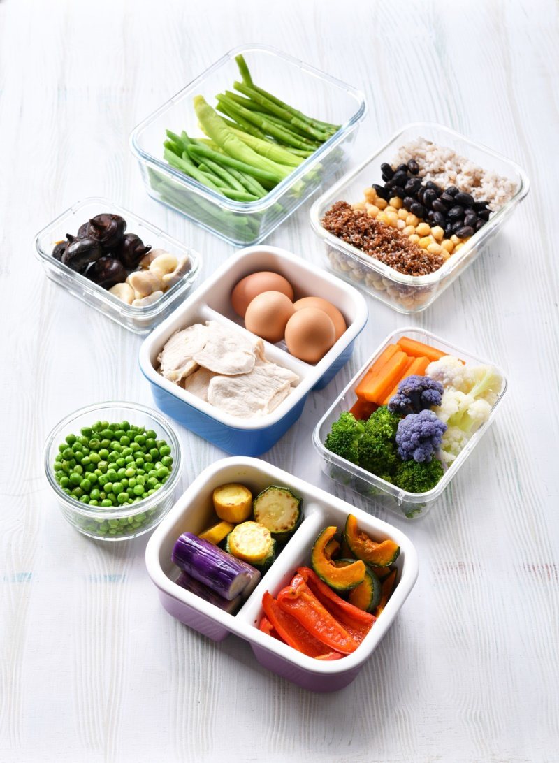 喻碧芳飲食均衡的小撇步「常備蔬果盒」。 圖／日日幸福出版提供