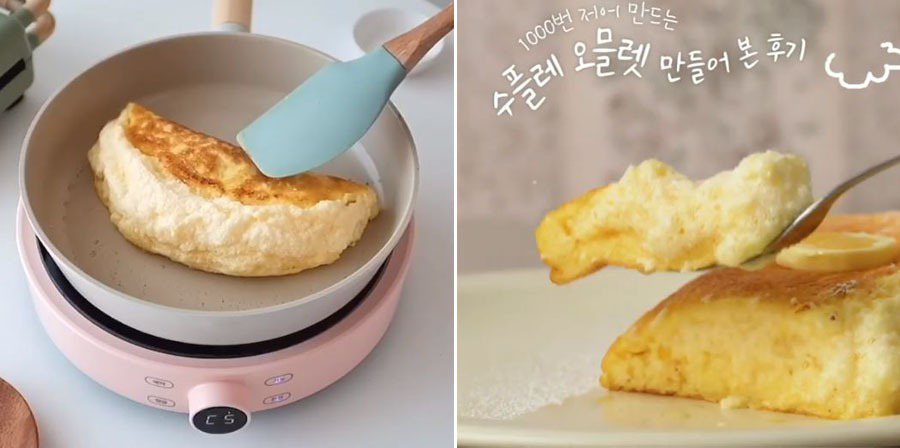 「1000次歐姆蛋」取代「400次咖啡」成為韓國網友最夯美食。 圖／翻攝自Instagram@__y.e.o.n、Instagram@emartstore