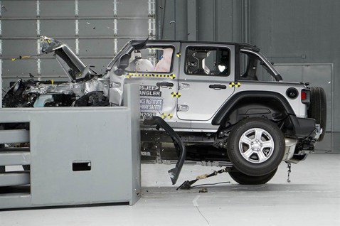 影／Jeep Wrangler進行撞擊測試竟翻車 原因仍是個謎