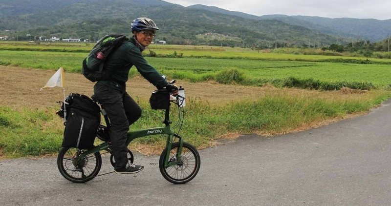 林昆海騎單車探索台灣，用心享受過程，收穫滿滿。 圖／林昆海提供