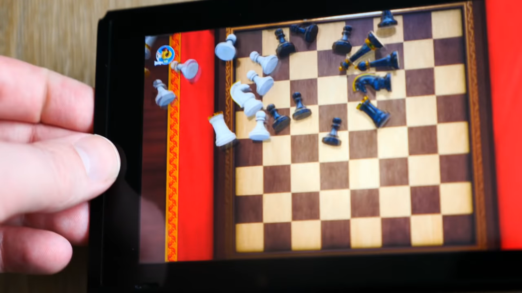 西洋棋也東倒西歪ＸＤ／圖片截自Youtube@GameXplain
