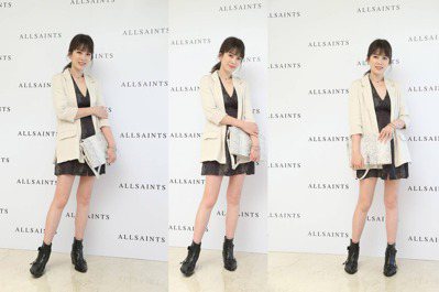 時尚媽咪Melody秀美腿 加持AllSaints亞洲首間概念店