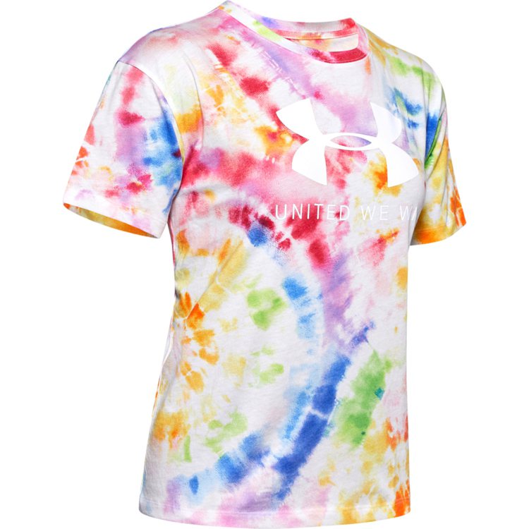UA Pride系列女裝T恤1,280元。圖／UNDER ARMOUR提供