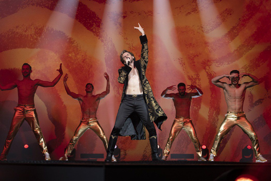 「歐洲歌唱大賽：火焰傳說」劇照。圖／Netflix提供