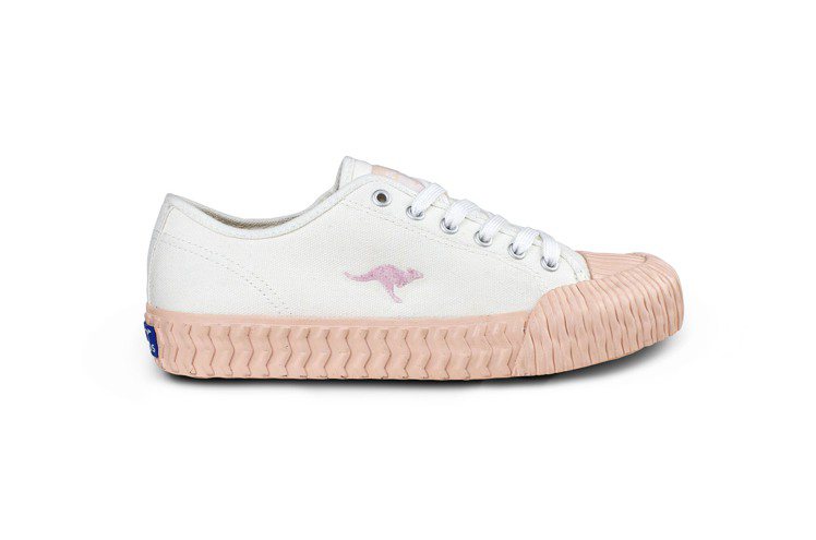KangaROOS，CRUST餅乾鞋，粉紅色大底搭配粉色袋鼠Logo，1,380...