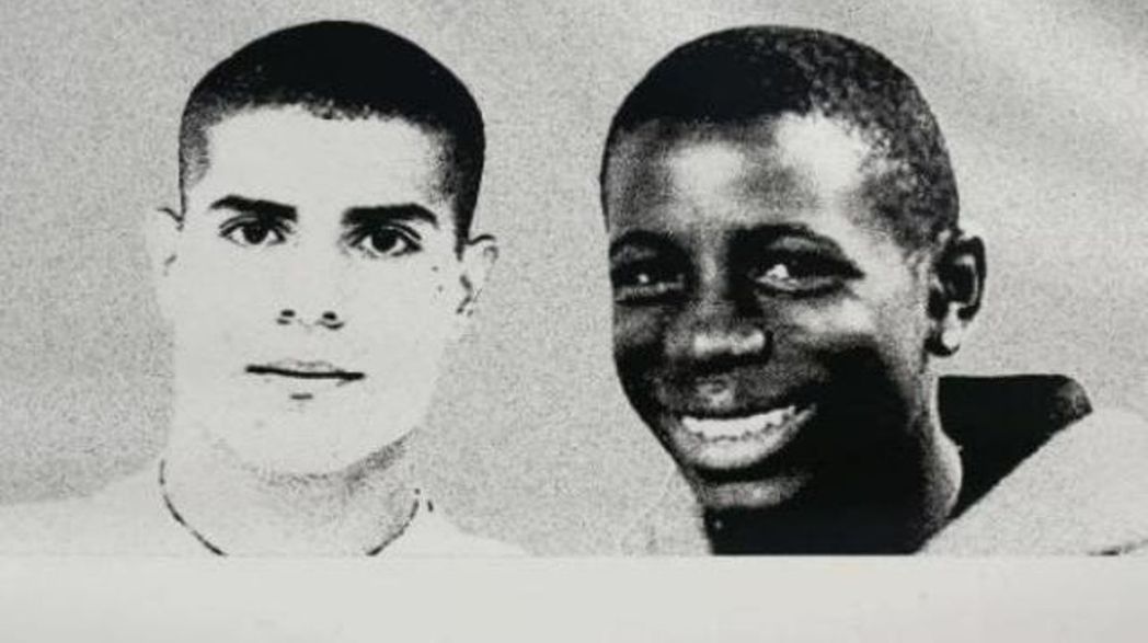 2005年，17歲的 Zyed Benna（左）和15歲的 Bouna Trao...