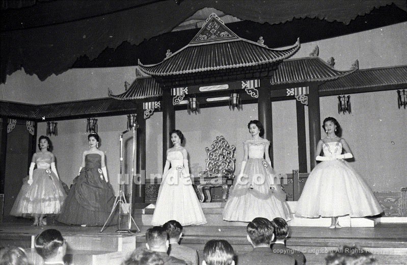 1960年第一屆中國小姐選拔現場。 《聯合報》1960.6.5（圖／聯合報系新聞資料庫照片）