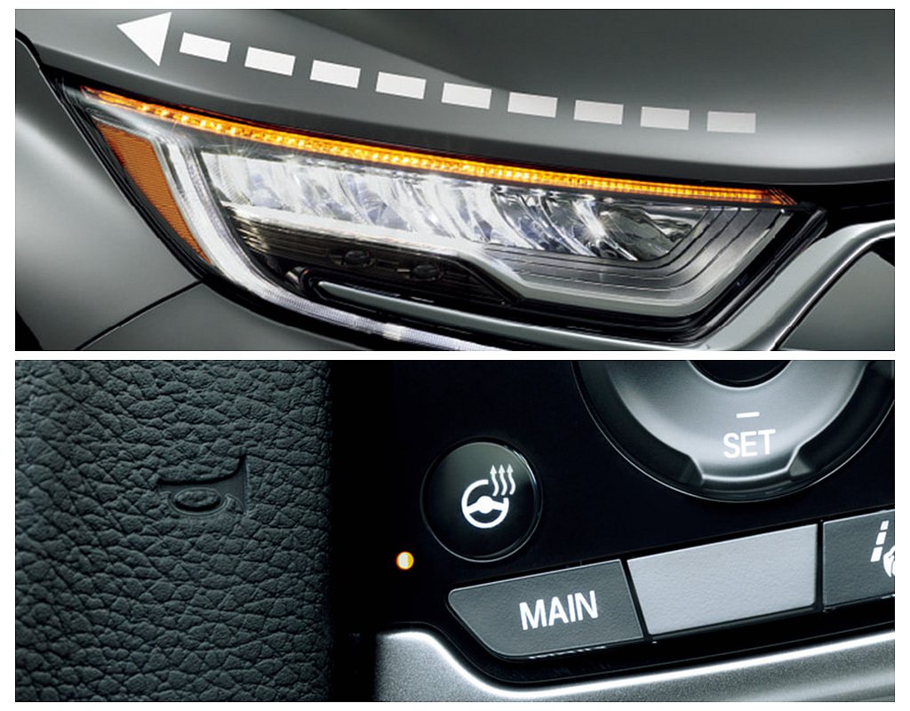 日規Honda CR-V外觀加入序列式流動方向燈、方向盤加熱功能。 圖／Hond...