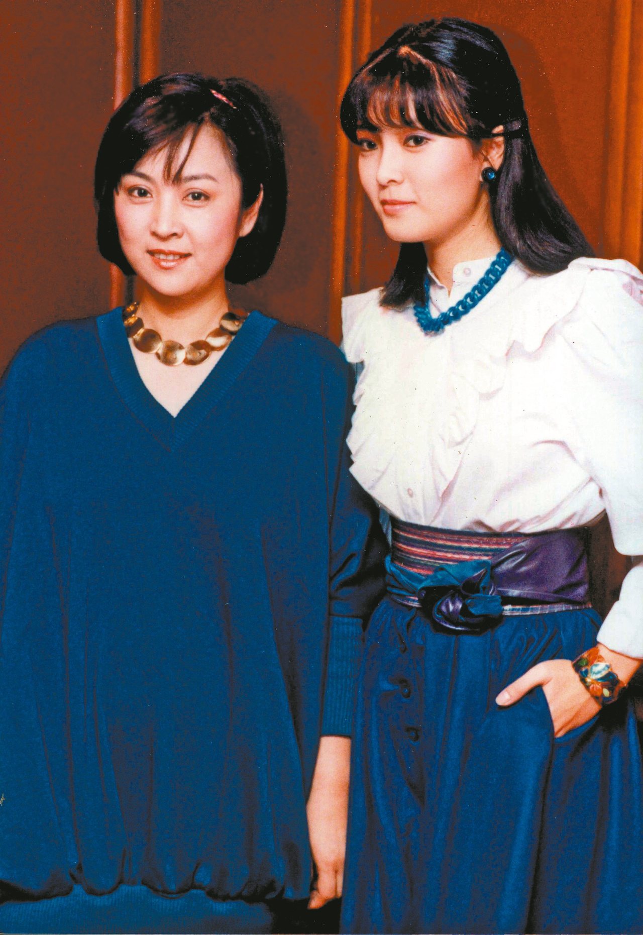 銀霞(右)、甄珍曾是70年代演藝圈最強玉女姊妹花代表。
<br />圖／本報系資料照片