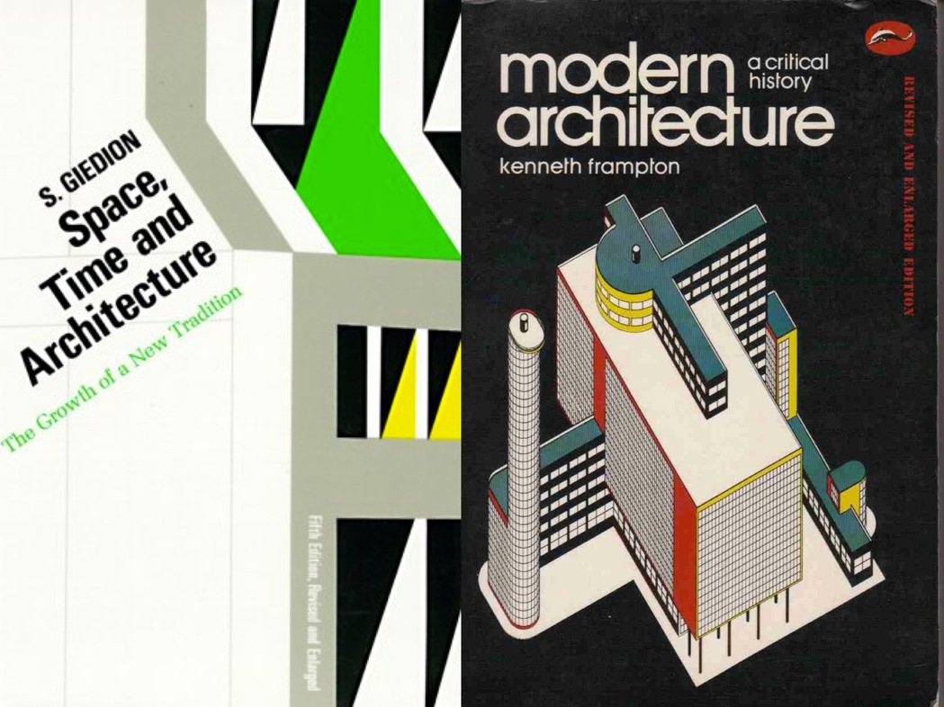 1986到馬祖當兵帶的兩本書《空間。時間與建築》與《現代建築史》。圖／龔書章提供