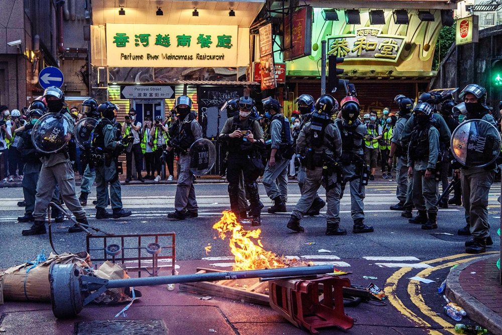 「...『光復香港　時代革命』口號在今時今日，是有港獨、或將香港特區從中華人民共...