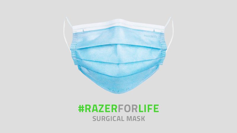 電競品牌Razer將產品產線改造成口罩生產產線。 圖／取自twitter@Razer