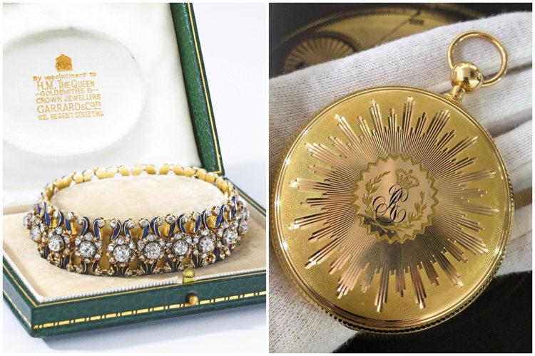 曾為英國皇室擁有的珠寶與時計，在拍賣會上拍出好成績。圖／蘇富比提供、取自IG @sothebyswatches