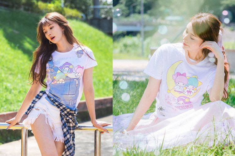女裝品牌Rockcoco在推出雙星仙子公益T恤時，請來林志玲跨刀演繹，她更錄製了短片，溫暖「獻聲」。圖／Rockcoco提供