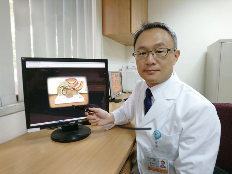 台中榮總泌尿外科主任裘坤元指出，台灣攝護腺癌發生率雖然不比歐美，但近年攝護腺已悄然成為台灣男性發生率第四名。

圖／裘坤元提供