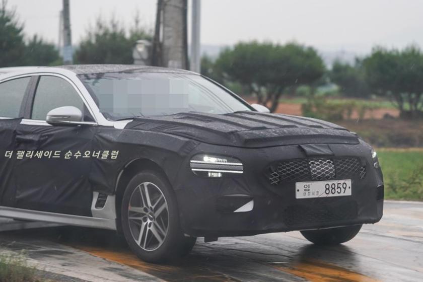 全新Genesis G70 Shooting Brake偽裝車已出現在自家韓國市...