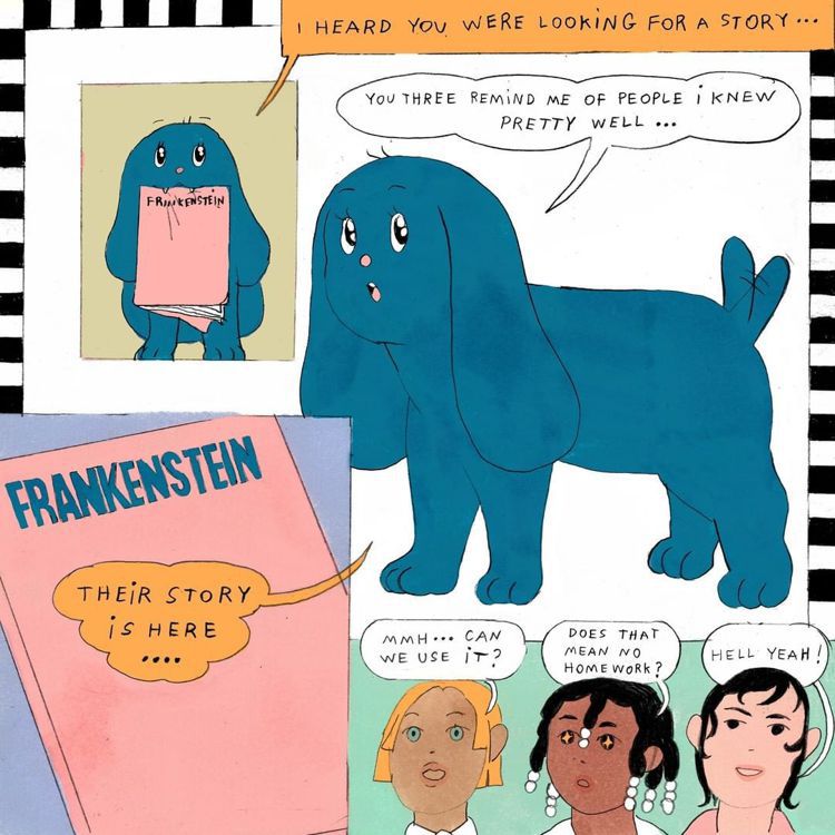 此連環漫畫將發表在9月份的米蘭藝術刊物Frankenstein Magazine上。圖／GUCCI提供
