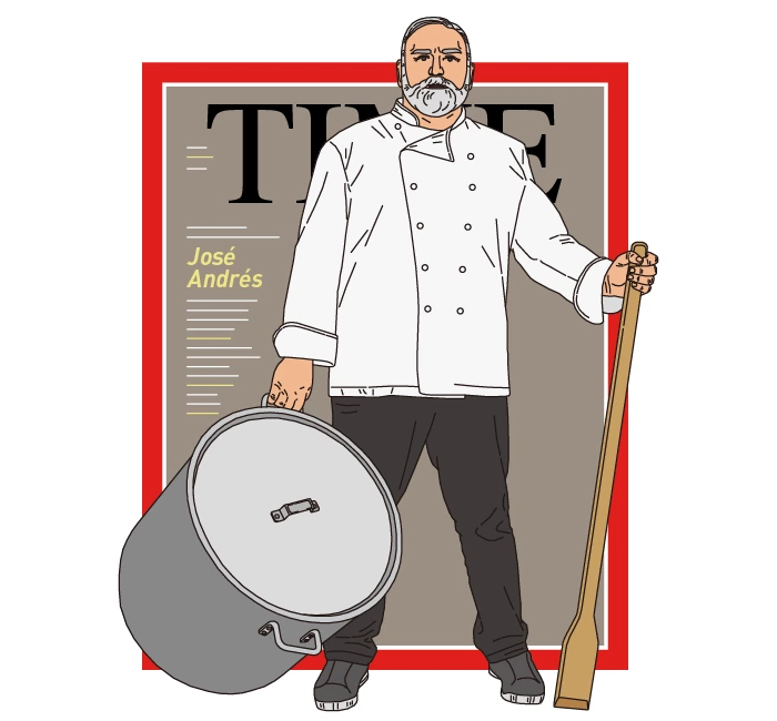 José Andrés霸氣登上⟪時代週刊⟫特別號封面人物  圖／英語島編輯室