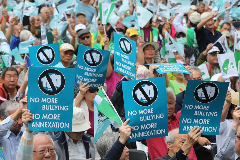 美國與日本對台灣友善，但從未支持台灣加入聯合國，圖為民間團體多次透過 活動，表達爭取入聯的立場。圖／聯合報系資料照片