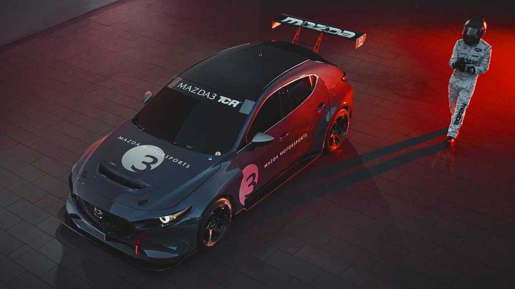 Mazda 3 TCR有著350匹的賽事規範動力輸出。 摘自Mazda