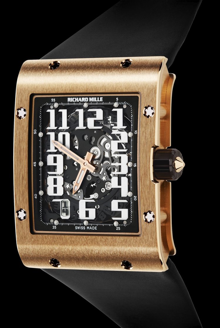 RICHARD MILLE，RM 016玫瑰金超薄方形自動腕表，約345萬元，另...